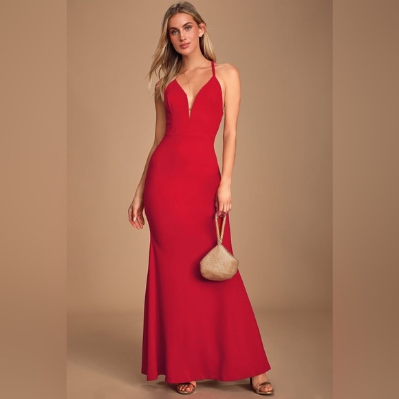 Lulus Dresses & Skirts - Lulus Amelia‎ Red Sleeveless Maxi Dress NWT sz S